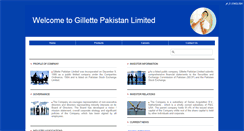 Desktop Screenshot of gillettepakistan.com
